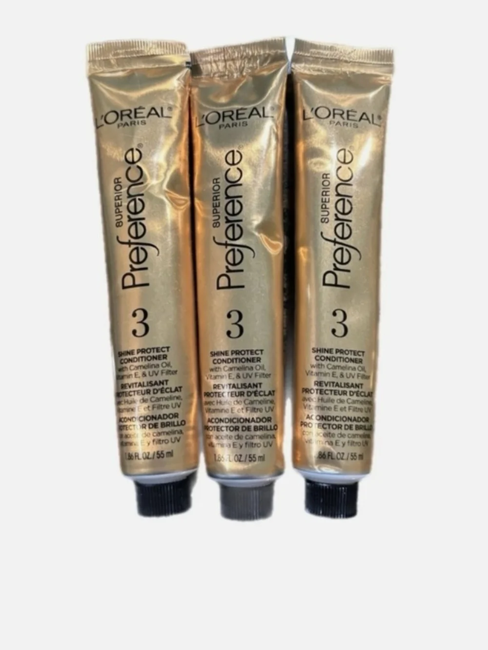 L'Oreal Preference Shine Protect Conditioner Tubes - Gold